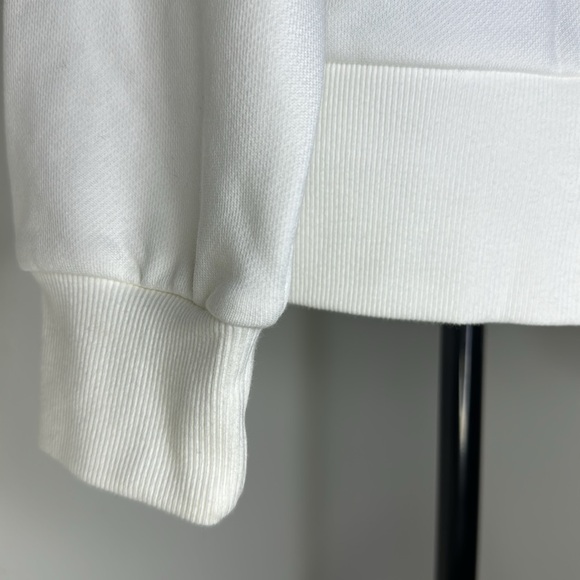 French Terry Face Shield Hoodie From Banana Republic Cream Women’s Size XS - Picture 3 of 13